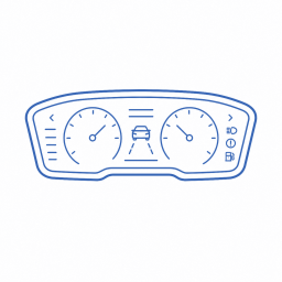 Icône : combiné d'instrumentation automobile